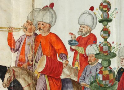 رسم توضيحي من لامبرت دي فوس كوستومبوتش من عام 1574 ، الآن في Staats- und Universitätsbibliothek Bremen بواسطة لامبرت دي فوس دي فوس